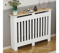 Modern MDF Radiator Cover, Heating Cabinet Shelf & Display Stand, Vertical Design Grill Shelf for Home & Office, Stylish Furniture Solution for Efficient Heat Management