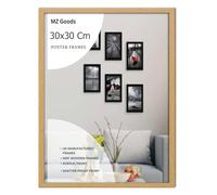 Modern Mdf Wooden Wide Oak Frame | 30x30 Cm Poster Frames Durable Sleek Acrylic Front | Jigsaw Puzzle Picture Frames Large Art Display For Home & Office Décor