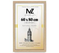 Modern Mdf Wooden Wide Oak Frame | 80x60 Cm Poster Frames Durable Sleek Acrylic Front | Jigsaw Puzzle Picture Frames Large Art Display For Home & Office Décor