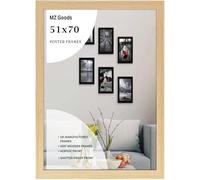 Modern Mdf Wooden Wide Pine Frame | 70x51Cm Poster Frames Durable Sleek Acrylic Front | Jigsaw Puzzle Picture Frames Large Art Display For Home & Office Décor