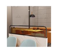 Modern Metal Countertop Divider - Tempered Glass Partition Panel for Commercial Use in Restaurants Hotels Bars and Desks - Stylish & Privacy Solution