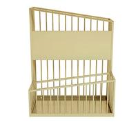 Modern Metal Double Layer Umbrella Stand for Hotels & Banks Large Capacity Umbrella Holder for Walking Sticks & Golf Clubs - Stylish Gold Design