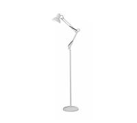 Modern Metal Floor Lamp Flexible Swing Arms Reading Floor Adjustable Tall Light | Reading Floor Lamp | LED Floor Light for Bedroom, Living Room - Bulb Not Include (White)