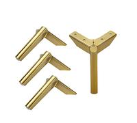 Modern Metal Furniture Legs 4pcs Titanium Gold 120mm (4.7in) Replacement Feet for Nightstands Couches Beds & Chairs DIY Home Upgrade Parts
