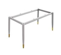 Modern Metal Furniture Legs Kit for Dining Table & Desk, Fits Wood, Marble & Glass Tops, Includes Suction Cups & Screws, 110cm x 55cm x 72cm, Stylish White Finish