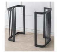 Modern Metal Heavy Duty Table Legs, 1 PCS DIY Replacement Support Furniture Feet for Kitchen Cupboard Cabinet Desk Coffee Table Breakfast Bar Workbench Office(Black,W*H:60 * 72cm)