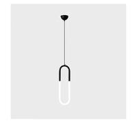 Modern Metal Linear Led Chandelier Minimalist Design Oval Lighting Adjustable Hanging Light Fixtures for Bedroom Living Room Kitchen Island(6000Kd-60Cm)/6000K/D80Cm