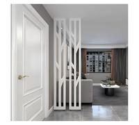 Modern Metal Room Divider - Adjustable Floor-to-Ceiling Partition Screen for Living Room & Office White & Black 200cm/78.7in Stylish Column Separator with Stable Feet