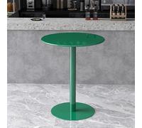 Modern Metal Round Coffee Table Tall Bistro Bar Table for Kitchen & Dining Ideal Sofa Side/End Table Indoor Use Available in Green Φ40/48/60/70cm.