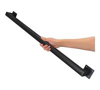 Modern Metal Stair Handrails, 1ft-20ft Adjustable Wrought Iron Railing for Indoor/Outdoor Steps, Square Pipe Balusters, Wall-Mounted Staircase Bannister, 15 Feet Long