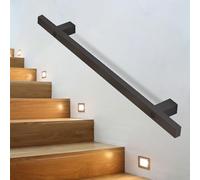 Modern Metal Stair Handrails | Adjustable Banister Safety Grab Bars for Indoor/Outdoor Use | Wall Mounted Options 60cm to 4.8m | Secure Staircase Railings Kit