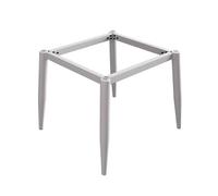 Modern Metal Table Legs Kit, 45x45x72cm, White, Ideal for Kitchen, Dining Table, Desk Base, Compatible with Marble & Glass Tops, Includes Screws & Suction Cups.