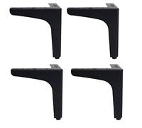 Modern Metal Table Legs Set of 4 Triangular Diamond-Shaped Feet Iron Furniture Legs for Table Bed TV Stand Stylish Home Decor Upgrade