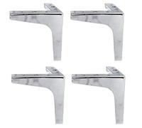 Modern Metal Table Legs Set of 4 Triangular Diamond-Shaped Furniture Feet Sturdy Iron Legs for Table Bed TV Stand and Cabinets - Stylish Home Upgrade