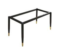 Modern Metal Table Legs with Suction Cups & Screws - Stylish Support for Kitchen Dining Tables Compatible with Marble Glass Wood Tops -& Chic Design