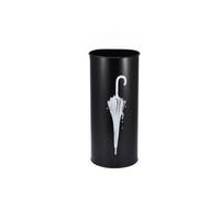 Modern Metal Umbrella Stand - Spherical Design, Stylish Umbrella Storage Rack with Drain Tray for Canes & Walking Sticks - Perfect for Home & Office, Black
