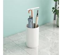 Modern Metal Umbrella Stand with Removable Water Tray Portable Cane Holder Round Storage Box Simple and Stylish Design for Home and Office Use