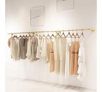 Modern Metal Wall Display for Clothing Store Industrial Style Creative Apparel Rack Retail Fixture Fashion Boutique Decor Stylish Clothing Showcase