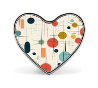 Modern Mid Century Button Pin Design Your Own Personalized Pin Cute Button Badge Exquisite Heart Badge Fashion Brooch Metal Decorative Lapel Pins for Hat Clothes Backpack