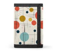 Modern Mid Century Wallet,Credit Card Holder,Three-fold Wallet for Passport Covers, Purse Passport Bag for Men Women