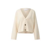 Modern Milanese V-Neck Cardigan with Signature Buttons Women COMMA Beige 46