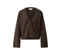 Modern Milanese V-Neck Cardigan with Signature Buttons Women COMMA Marron 34