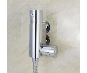 Modern Mini Brass Vertical Thermostatic Shower Mixer Valve | Bathroom