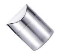 Modern Miniature Metal Desk Garbage Can Space Saving Design Nonslip Base Odor Control Waste Trash Bin For Workstations Bathroom Trash Container