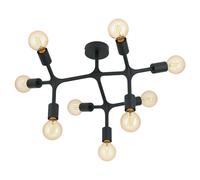 Modern Minimal Design Ceiling Light Black 9 Lights GL0566