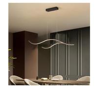 Modern Minimalism LED Pendant Lamp Compatible with Dining Room Kitchen Living Room Bedroom Black Curve Dimmable Chandelier Light,for Living Room
