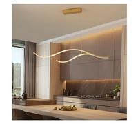 Modern Minimalism LED Pendant Lamp Compatible with Dining Room Kitchen Living Room Bedroom Black Curve Dimmable Chandelier Light,for Living Room