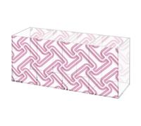 Modern Minimalist 3D Line Pen Holder Brush Holder Desk, 4 Compartments Makeup Organiser Storage, Acrylic Make Up Brush Pot, Square Pen Caddy Pencil, Brushes Organiser, Tidy Office Accessories