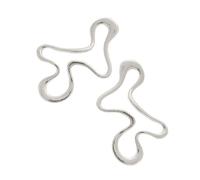 Modern Minimalist Abstract Dangle Earrings Gold/Silver Tone Lightweight Design Ear Pendant Unique Women Accessories Bold Oversized Geometric Jewelry