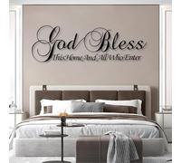 Modern minimalist art metal wall decor Bible Verses God Bless This Home and All Who Enter Spiritual Scripture Sign tion Living Room Bedroom Entrance