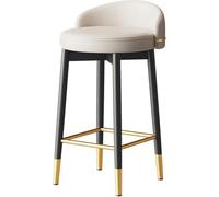 Modern Minimalist Bar Stool with Backrest - 75CM High Dining Chair for Home & Kitchen, Stylish Comfortable High Seat for Lounge Areas, Ideal for Relaxation and Entertaining