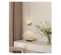 Modern Minimalist Bedroom headboard Pendant Light Touch Lift Creative Hallway TV Background wall Ambient(White-Routine,Natural)
