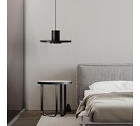Modern Minimalist Bedside Chandelier Creative Restaurant Designer Black Hole Stone Bedroom Long-line Pendant Lamp,Hanging Light(D 33cm,Warm Light)