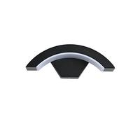 Modern Minimalist Black Metal LED Wall Sconce - Waterproof, Rustproof Outdoor Lighting for Patio, Foyer & Facade - Energy Saving Decorative Lamp (Warm light)