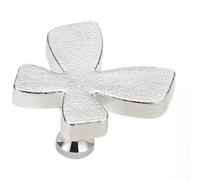 Modern Minimalist Butterfly Cabinet Pulls Handle Solid Copper Brass Drawer Knob For Wardrobe Kitchen Furniture Creative Design Silver Gold Brushed Finish Single Hole Mounting Install Decor(Silver)