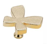 Modern Minimalist Butterfly Cabinet Pulls Handle Solid Copper Brass Drawer Knob For Wardrobe Kitchen Furniture Creative Design Silver Gold Brushed Finish Single Hole Mounting Install Decor(Golden)