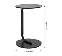 Modern Minimalist C-Shaped Side Table