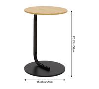 Modern Minimalist C-Shaped Side Table