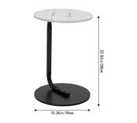 Modern Minimalist C-Shaped Side Table