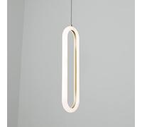 Modern Minimalist Chandelier, Nordic Iron Art Ceiling Lamp Minimalist Line Lantern, Single Head LED Three-color Light Source Light Fixture for Restaurant Bar Counter Illumin