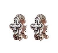 Modern Minimalist Crosses Ear Studs Men's Grunge Accessory Portable Alloy Construction Ideal For Music Festival Styles Punk Styles Men's Ear Jewelry