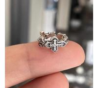 Modern Minimalist Crosses Ear Studs Men's Grunge Accessory Portable Alloy Construction Ideal For Music Festival Styles