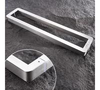 Modern Minimalist Double-Sided Barn Door Handle - Brushed Stainless Steel, Sturdy & Waterproof Push-Pull Shower Door Handle, 92.5cm (36 3/8") - Sleek Silver Finish