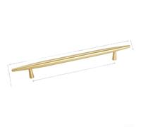 Modern Minimalist Drawer Pull Solid Brass 192mm Length(220mm)