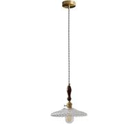 Modern Minimalist Glass Pendant Light E27 1-Lamp V-intage Brass Pendant Light Japanese Style Adjustable Suspended Chandelier Interior Lighting Fixtures,soft light