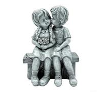 Modern Minimalist Kissing Couple Statue for Valentine | Romantic kissing pose, charming couple design, perfect for garden spaces, loving touch decor